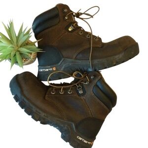Carhartt Men's Brown Rugged Steel Toe Work Boots Style No. CWF5355 Size 8